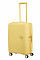 Чемодан American Tourister, Soundbox, полипропилен, средний, 67см, 71.5/81л, TSA, 4 колеса, EXP, пастельно-желтый