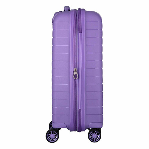 Чемодан 2E, Aero, полипропилен, малый, 35/44 л, TSA, 4 колеса, EXP, лавандовый