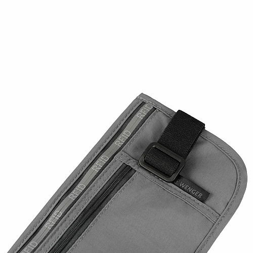 Сумка на пояс, Wenger waist belt with RFID pocket, сіра