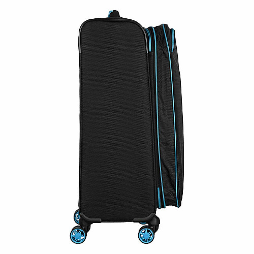 Набор чемоданов 2E, Trek, (L+M+S), TSA, 4 колеса, + 3 рюкзака Cabin (2E-BPET-CABIN-BK), полиэстр, черный
