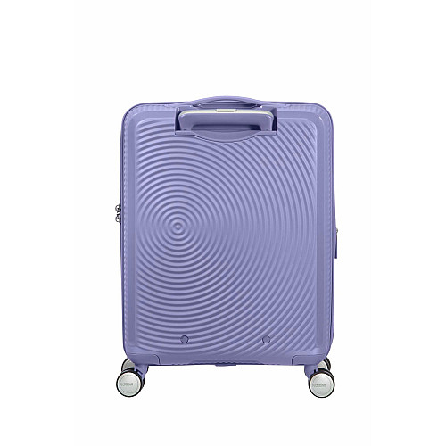 Чемодан American Tourister, Soundbox, полипропилен, малый, 55см, 35.5/41л, TSA, 4 колеса, EXP, лавандовый