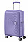 Чемодан American Tourister, Soundbox, полипропилен, малый, 55см, 35.5/41л, TSA, 4 колеса, EXP, лавандовый