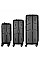 Набор чемоданов Wenger Amplix Hardside, поликарбонат, (S+M+L), TSA, 4 колеса, EXP, черный