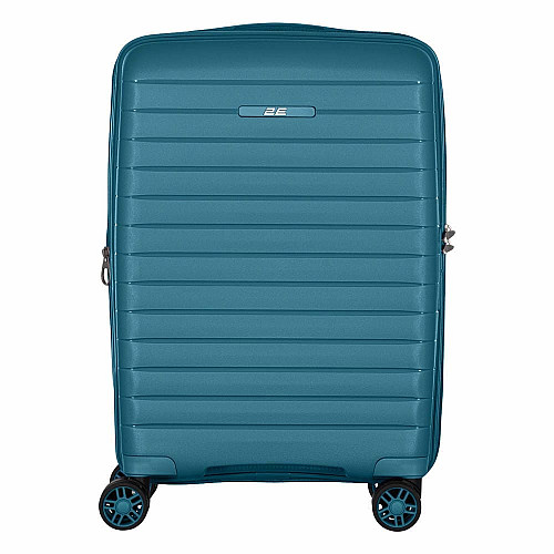 Валіза 2E, Aero, поліпропілен, мала, 35/44 л, TSA, 4 колеса, EXP, синій