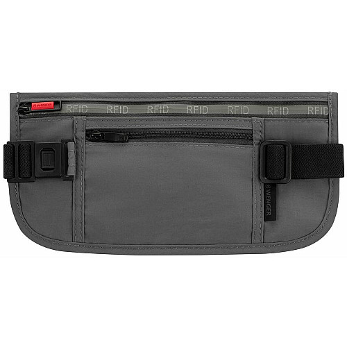 Сумка на пояс, Wenger waist belt with RFID pocket, сіра