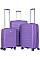 Набор чемоданов 2E, Aero, полипропилен, (L+M+S), TSA, 4 колеса, EXP, лавандовый