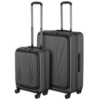 Набор чемоданов Wenger Skyon Hardside, поликарбонат, (S+L), TSA, 4 колеса, расширение, серый