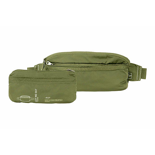 Сумка через плече, розкладна, Tucano Let Me Out Crossbody, зелена