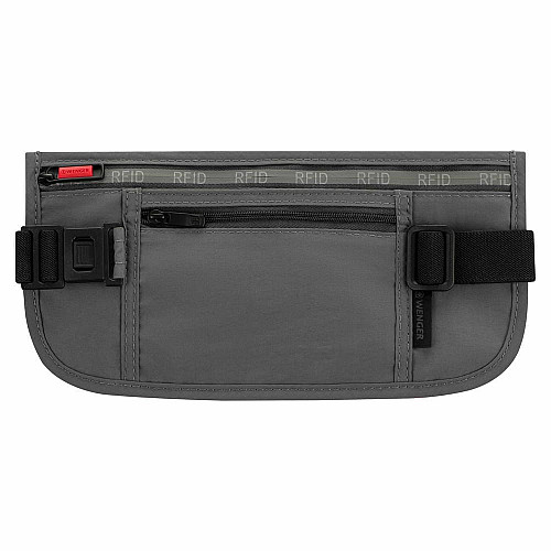Сумка на пояс, Wenger waist belt with RFID pocket, сіра