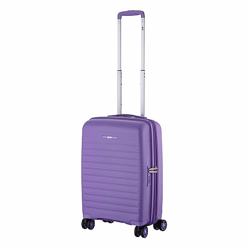 Чемодан 2E, Aero, полипропилен, малый, 35/44 л, TSA, 4 колеса, EXP, лавандовый