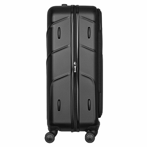 Чемодан Wenger Amplix Hardside Medium, средний, поликарбонат, TSA, 4 колеса, расширение, черный
