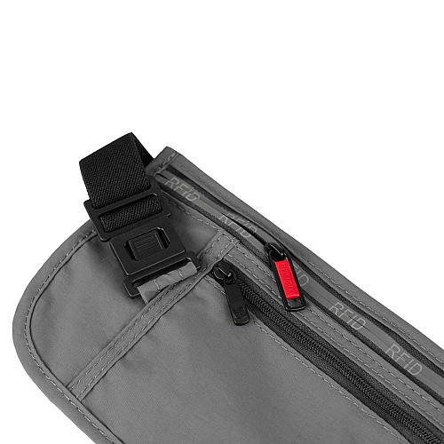 Сумка на пояс, Wenger waist belt with RFID pocket, сіра