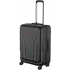 Валіза Wenger Amplix Hardside Medium, середня, полікарбонат, TSA, 4 колеса, розширення, чорний
