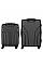 Набор чемоданов Wenger Amplix Hardside, поликарбонат, (S+M), TSA, 4 колеса, EXP, черный