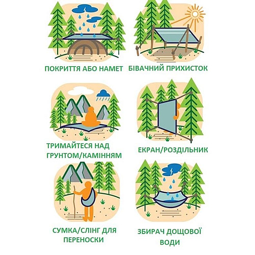 Дождевик-пончо 2E, Тип 2, облегченный, камуфляж