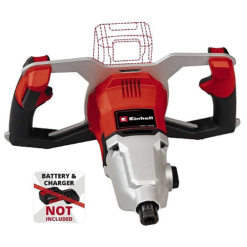 Миксер строительный аккумуляторный Einhell Professional TP-MX 18-2LI BL-Solo PXC 18В 60Нм 450/720об/мин М14 5.11кг без АКБ и ЗП