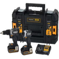 Набір із двох акумуляторних інструментів DeWalt McLaren F1 TEAM LIMITED EDITION 18В XR дриль-шурупокрут DCD85 шурупокрут акумуляторний DCF85 акб 2х5А·год ЗП кейс 6.5кг