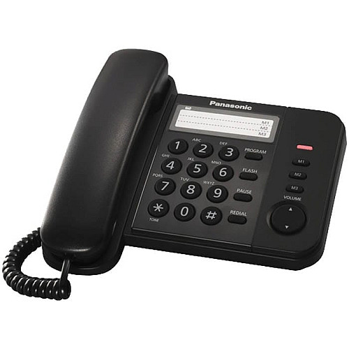 Дротовий телефон Panasonic KX-TS2352UAB, чорний