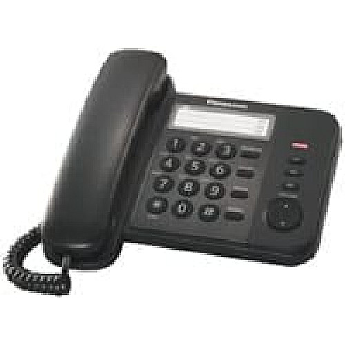 Дротовий телефон Panasonic KX-TS2352UAB, чорний