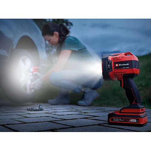 Ліхтар акумуляторний Einhell TE-CL 18/2500 LiAC - Solo акум., PXC, 2500 лм, 18В, 6500 К, 7 LED, 18/12В, 0.6 кг без АКБ та ЗП