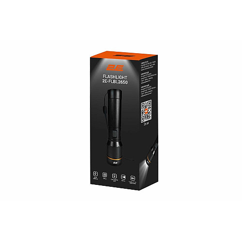 Фонарь ручной аккумуляторный 2E FLBL2650 USB-C 5000мА·час 2000лм 20Вт 5 режимов освещения IP44 0.35кг