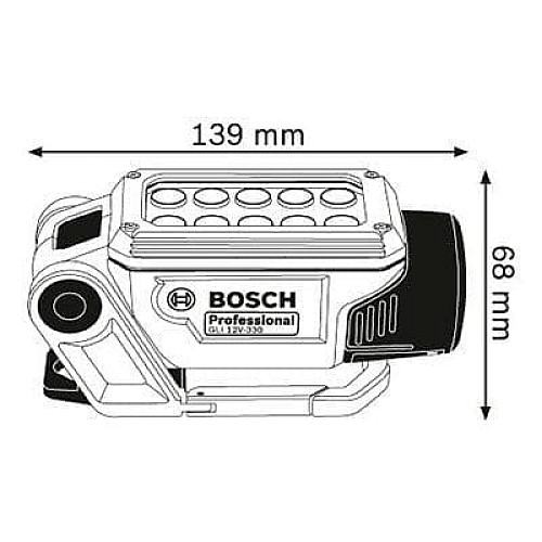 Фонарь аккумуляторный Bosch Professional GLI 12V-LI без АКБ и ЗП
