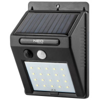 Прожектор акумуляторний Neo Tools, 1200мА•год, 250лм, живлення від сонячного світла, датчик руху та сутінків, IP44
