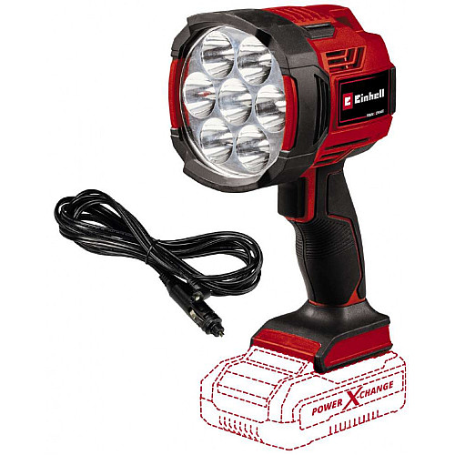 Ліхтар акумуляторний Einhell TE-CL 18/2500 LiAC - Solo акум., PXC, 2500 лм, 18В, 6500 К, 7 LED, 18/12В, 0.6 кг без АКБ та ЗП
