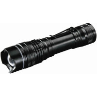 Фонарь ручной на батарейках Hama PRO-3, AAAx3, 330лм, LED, 3 функции освещения, черный