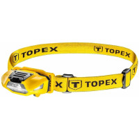 Ліхтар налобний на батарейках TOPEX, AAx1, 70лм, 4 функції освітлення, 1 білий та 2 червоних світлодіода, 46г