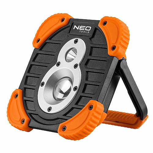 Прожектор аккумуляторный Neo Tools, 2600мАч, 750+250лм, 10+3Вт, 3 функции освещения, IP44