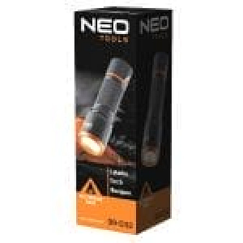 Фонарь ручной на батарейках Neo Tools, AAх3, 200лм, 3Вт, алюминиевый, IP20
