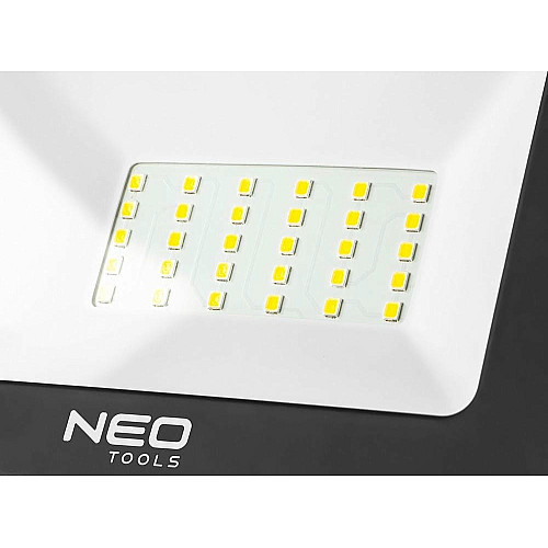 Прожектор Neo Tools, 220В, 5400лм, 2х30Вт, кабель 3м с вилкой, на штативе 1.8м, алюминий, IP65