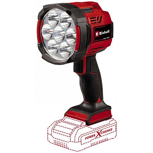 Ліхтар акумуляторний Einhell TE-CL 18/2500 LiAC - Solo акум., PXC, 2500 лм, 18В, 6500 К, 7 LED, 18/12В, 0.6 кг без АКБ та ЗП