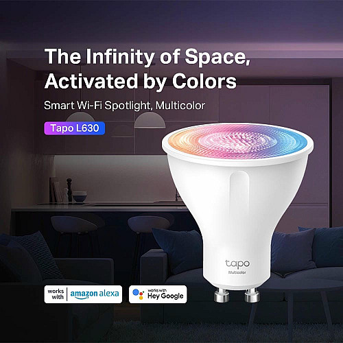 Розумна багатокольорова Wi-Fi лампа TP-LINK Tapo L630 N300 GU10