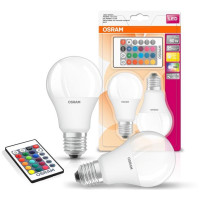 Набір ламп 2шт OSRAM LED E27 RGB 9Вт 2700К 806Лм пульт ДУ A60