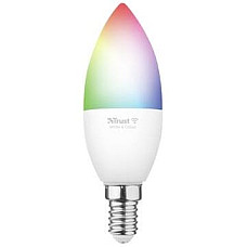 Лампа розумна Trust E14 470 Lumen, 1800-6500k, RGBCW, білий