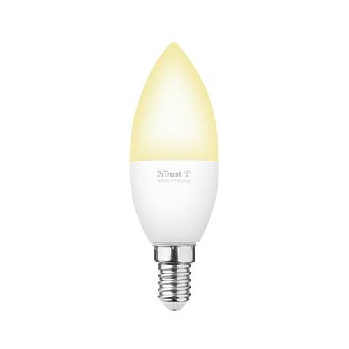 Лампа розумна Trust E14 470 Lumen, 1800-6500k, білий