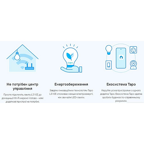 Розумна Wi-Fi лампа TP-LINK Tapo L510E N300