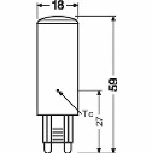 Лампа OSRAM LED G9 4,9W 806Лм 2700К PIN60