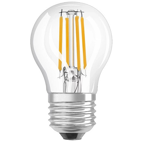 Лампа OSRAM LED E27 5.5Вт 2700K 806Лм P60 філаментна