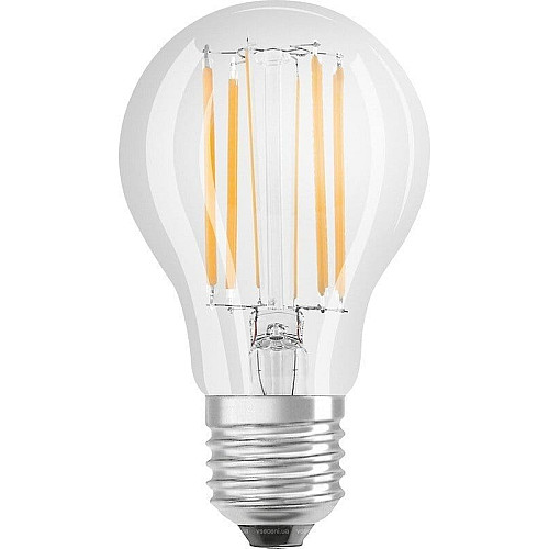 Лампа OSRAM LED E27 9Вт 2700K 1055Лм A75 філаментна димується