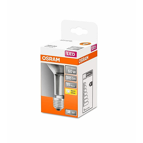 Лампа OSRAM LED E27 4.3Вт 2700К 350Лм R80 STAR