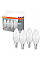 Набір ламп 4шт OSRAM LED E14 4.9Вт 4000К 470Лм B40