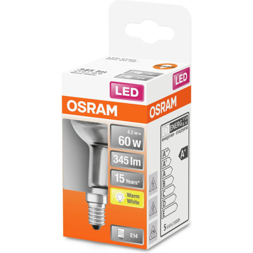 Лампа OSRAM LED E14 4.3Вт 2700К 350Лм R50 STAR