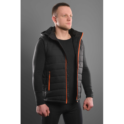 Жилет з підігрівом 2E Heat Power Plus Black з капюшоном, розмір S