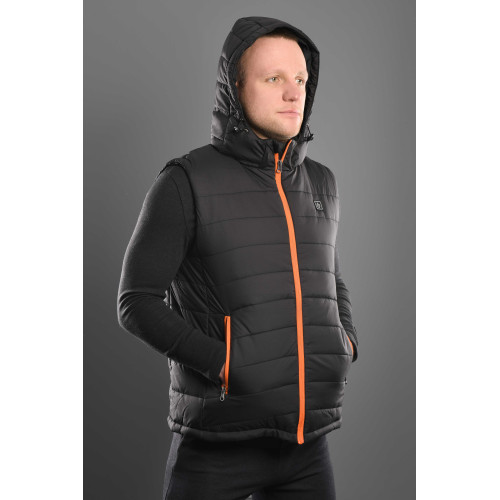 Жилет з підігрівом 2E Heat Power Plus Black з капюшоном, розмір S