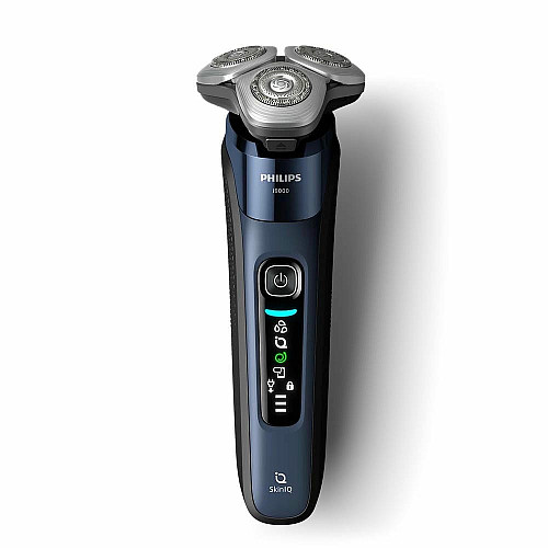 Бритва электр. Philips Series i9000 Prestige SkinIQ, бритв.головка-3, Li-Ion, сух.+влажн., индикатор заряда, жесткий чехол, синий