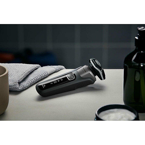 Бритва электр. Philips роторная Series 5000, 9Вт, бритв.головок-3, Li-Ion, сух.+влажн., триммер, чехол, серый
