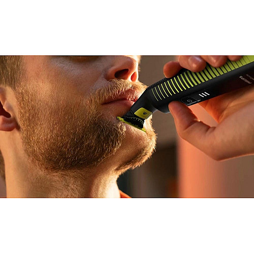 Бритва електр. Philips OneBlade Pro, Li-Ion, сух.+волог., індикатор заряду, чорний